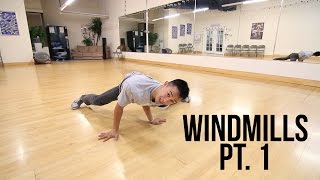 Learn How To Breakdance  Beginner Windmills Pt 1  Power Move Basics [upl. by Tharp]