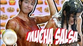 THATS TOO MUCH SAUCE CHALLENGE mucha salsa challenge FTSAMY BFF  Anto Russoniello [upl. by Amehr]