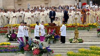 HIGHLIGHTS  Pope Francis presided over the Holy Mass on Easter Sunday 2024 amp Urbi et Orbi Blessing [upl. by Adnilemreh]