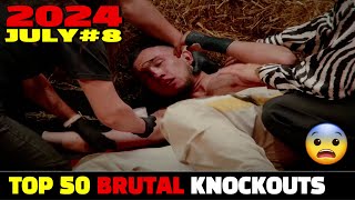 July 2024 Top 50 Brutal Knockouts 8 Muay Thai•MMA•Kickoxing•BoxingHD [upl. by Aisak]