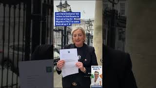 Hand Delivered 160 Letters to Dáil Éireann to Opt out of EU Migration Pact to wake them Up 🇮🇪 [upl. by Refotsirk]