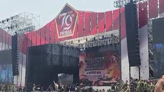 KONSER ARIEL NOAH  HUT TNI KE 79 TAHUN MONAS JAKARTA PUSAT [upl. by Crescantia]