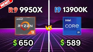 Ryzen 9 9950X vs i9 13900K  TESTED 6 GAMES  LEAK BENCHMARK [upl. by Anekam]