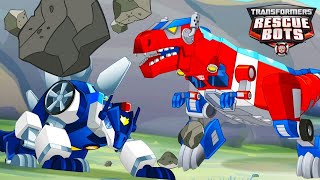 Transformers Rescue Bots  DINOBOTS  FULL EPISODES  Cartoons for Kids  Transformers Junior [upl. by Hanako]