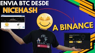 ENVIA BTC DESDE NICEHASH A BINANCE [upl. by Lyris]