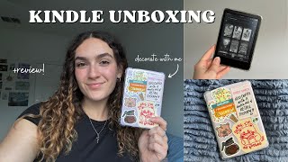 I got a Kindle┃📖💖 Kindle unboxing decorating and review [upl. by Balfour623]