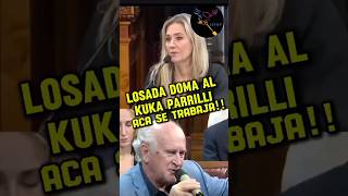 LOSADA DOMA AL KUKA PARRILLI ¡¡ACÁ SE TRABAJA argentina milei casta cristina senado [upl. by Latreese]