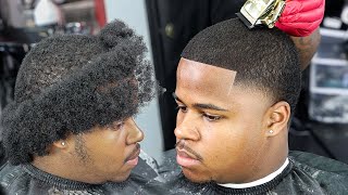 HIS JOB MADE HIM CUT HIS HAIR😳 WAVE LENGTH MID BALD TAPER HAIRCUT TUTORIAL [upl. by Ania267]