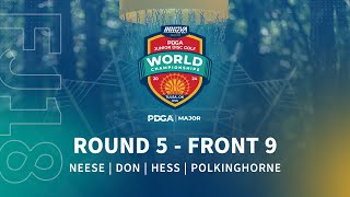 2024 PDGA Junior Disc Golf World Championships  FJ18 R5F9  Nesse Don Hess Polkinghorne [upl. by Oicnedurp]