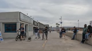 Hermosa Beach pier sporty day [upl. by Lehte217]