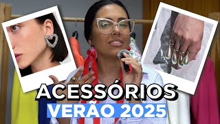 TENDÊNCIA DE ACESSÓRIOS VERÃO 2025  Brincos Colares Braceletes [upl. by Gunn923]