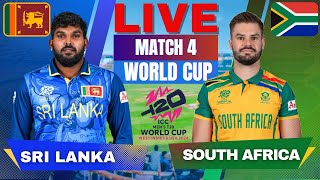 🔴 Live Sri Lanka vs South Africa T20 World Cup Match 4 Live Match Score  SL vs SA match Today [upl. by Salangi]