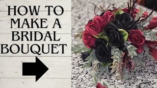 How to Halloween Bridal Bouquet burlapali bridalbouquet burlapali spookyseason [upl. by Gavrilla]