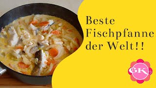 Fischpfanne  Fischgericht  Fischpfanne Rezept  Fisch zubereiten [upl. by Dolf919]