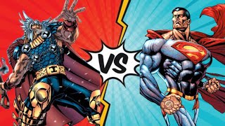 Rune King Thor vs Cosmic Armor Superman Who Wins the Ultimate Battle [upl. by Mansur]