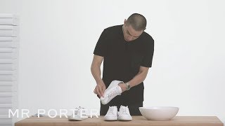 How To Keep Your Sneakers Clean  MR PORTER [upl. by Delaine]