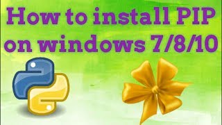 How To Install Python PIP on Windows 7810 in Tamil [upl. by Rasla612]