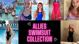 MY SWIMSUIT COLLECTION  Bikinis One Pieces Meet Suits Tech Suits [upl. by Atinod]