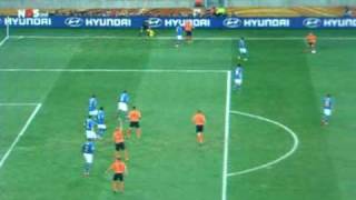 Felipe Melo Own Goal Netherlands Brazil 2010 [upl. by Melitta]