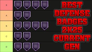 Current Gen Best Defense Badges 2k25 Ranking The Best Defensive Badges NBA 2k25 Current Gen [upl. by Adnole]