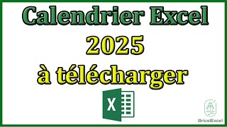 Calendrier 2025 excel à télécharger calendrier 2025 à imprimer [upl. by Gamal]