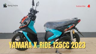 YAMAHA XRIDE 125 CYAN ORANGE 2023 SKUTIK ADVENTURE [upl. by Ajnin949]