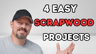 4 SIMPLE Scrap Wood Projects Beginner Friendly [upl. by Alue]