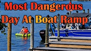 Most Dangerous Day At Boat Ramp [upl. by Aridni324]