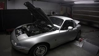 Mazda Mx5 Turbo Dyno [upl. by Ardnasyl]