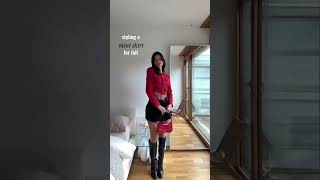 Ways to style mini skirts fashion outfit fashionstyle shorts style outfit [upl. by Kwan]