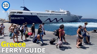 Greece Ferries  Tickets Routes Ports Boarding Seating amp Luggage [upl. by Zebulon]