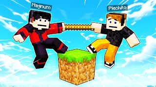 MINECRAFT en UN BLOQUE con Plech ðŸ”¥ðŸ˜Ž  El Magnum [upl. by Durant]