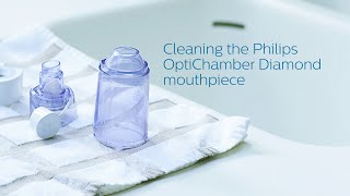 Cleaning the Philips Respironics OptiChamber Diamond mouthpiece [upl. by Ymme]