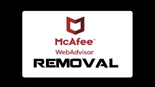 How to Uninstall McAfee WebAdvisor Software [upl. by Nauqram]