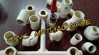 CPVC plumbing Matrial name hardware matrial fitting pvcpipe leakage reparing trending [upl. by Ecinahs]