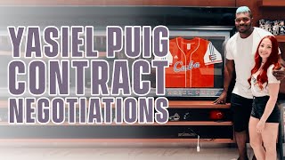 Yasiel Puig Contract Negotiations  Rachel Luba Vlog [upl. by Yenetruoc]