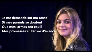 Louane  Je vole Michel Sardou  Lyric [upl. by Corbie]