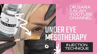 Derma eye under eye mesotherapy injection technique [upl. by Isobel578]