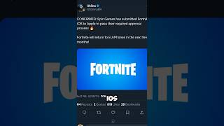 How Fortnite is RETURNING to iOS THIS YEAR fortnite fortniteclips fortnitebr [upl. by Weidman251]