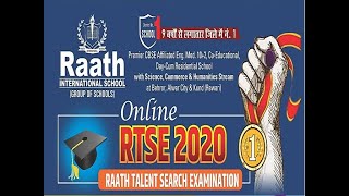 RTSE  Raath Talent Search Exam [upl. by Ellezaj]