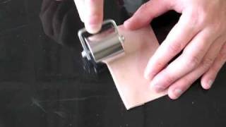 Using the leathercraft roller [upl. by Drucill]