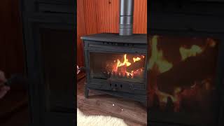 ALP SOBA SANAYİ EFE 2 Plazma tek camlı şömine soba  fireplace stove overwiev [upl. by Ahsats]