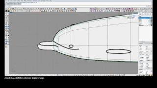 TSplines 20 for Rhino tutorial Modeling a dolphin Part 1 [upl. by Anertac]