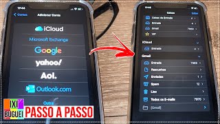 COMO ADICIONAR CONTA GMAIL HOTMAIL OU YAHOO NO IPHONE MAIL  como configurar passo a passo [upl. by Demetria]