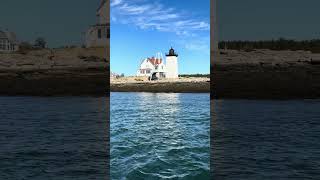 Maine boat tour visits Hendricks Head Lighthouse during a beautiful fall day [upl. by Zelten]