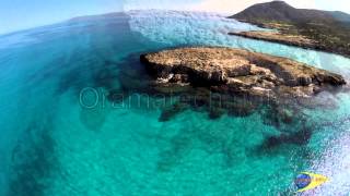 Akamas the Blue Lagoon aerial video by Cyprus from Above and Oramatech [upl. by Lladnar]