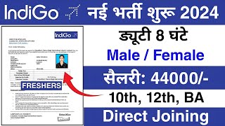 Airport job vacancy 2024  Indigo recruitment 2024  indigo new vacancy  Jobvalley [upl. by Mulligan]