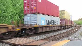 CSX Container Train Point of Rocks Maryland USA [upl. by Angadreme]