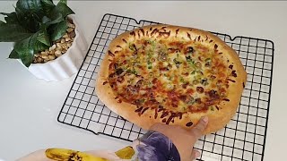 The easiest way to cook Neapolitan pizza at homeUnique dough recipe😋 [upl. by Ardnekat]