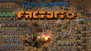 Factorio  Intel Celeron N4020 720p TEST [upl. by Artim]